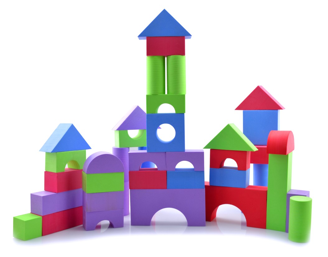 <span style='color:#FF0000'>EVA Building block toy</span>