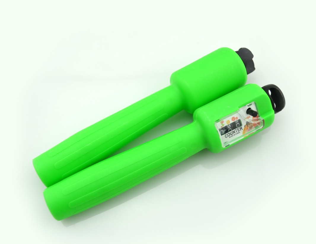 Green counting jump rope