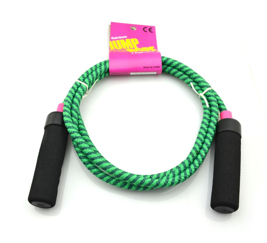 Skipping rope (green cotton line)